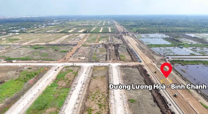 Bán đất nền thổ cư 130m² - Sổ hồng đầy đủ - Ngay đại lộ Võ Văn Kiệt nối dài