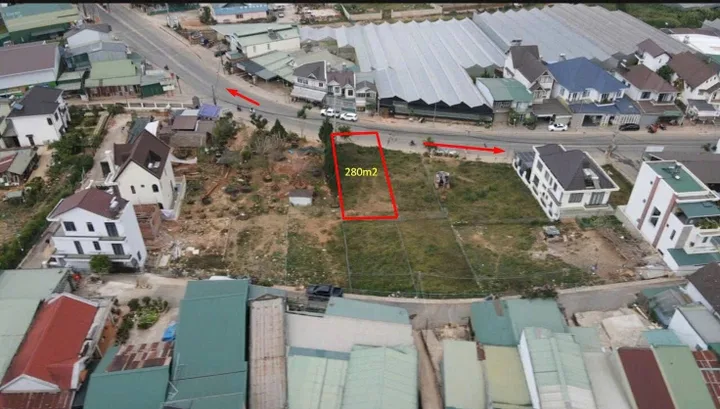 Bán lô đất mặt tiền Đankia- P7 Đà Lạt 280m đất fullxd giá 12 tỷ