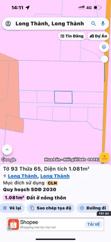 Bán đất 13000m² ngang 63m giá 30 tỷ tại Xã Long Thành