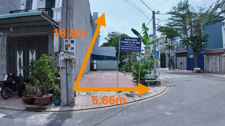 Bán đất 86m² full thổ cư ngang 6,66m giá 3.100 tỷ tại Phường Tân Đông Hiệp
