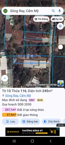 Nhà Đất Sông Ray Cẩm Mỹ Đồng Nai