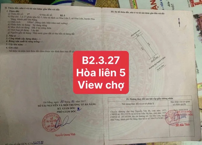 📌📌📌LÀM VIỆC TRỰC TIẾP GIÁ TỐT !!! ĐẤT HÒA LIÊN 5 GIÁ 2.799T