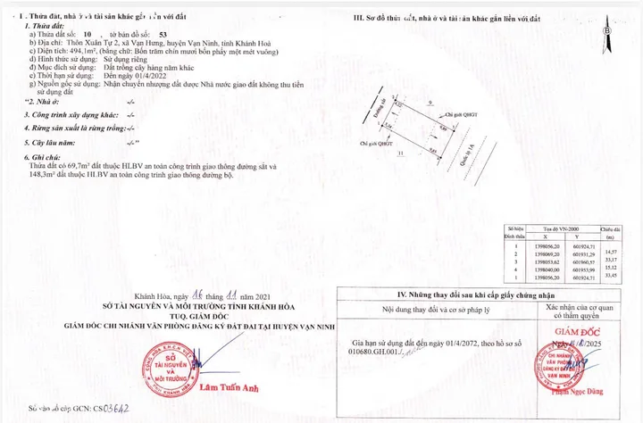✅Bán nhanh lô đất mặt tiền quốc lộ 1A thôn xuân tự- vạn Hưng