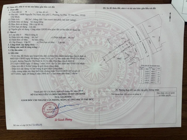 Chính chủ bán nhà 88,2m, ở 160B Nguyễn Thị Định, P. An Phú ( Bình Trưng mới ), Tp. Thủ Đức ( Q.2 cũ),Tp HCM