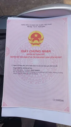 Bán gấp CHDV phường Tân Phú, Hồ Chí Minh
