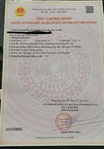 Nhà Đất Bình Lộc Long Khánh Đồng Nai