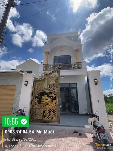Bán Nhà riêng 100m2 có sẵn 100 m2 thổ cư giá 5.4 tỷ tại Đường Đt 826 Xã Long Hậu Huyện Cần Giuộc Long An