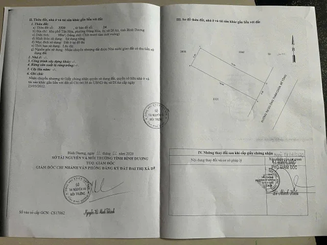 Đất mặt tiền nhựa full thổ cư đường Tô Vĩnh Diện gần làng ĐH quốc gia