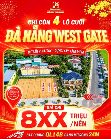 Chỉ còn 4 lô cuối tại Đà Nẵng West Gate