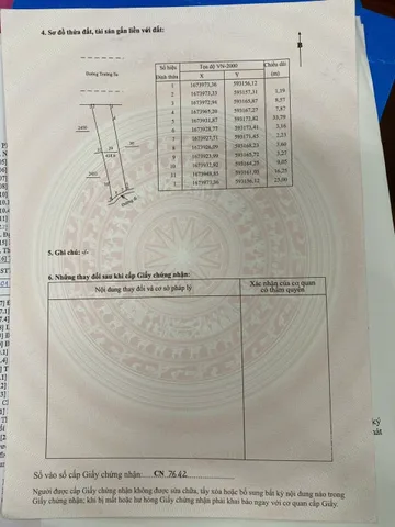 Bán đất 418m² có sẵn 184m² thổ cư ngang 12m giá 4.55 tỷ tại Xã An Phú