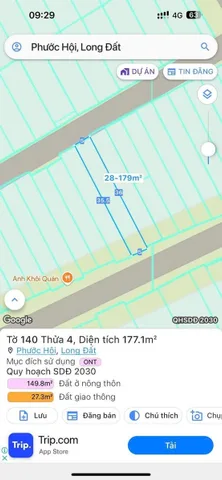 BÁN GẤP CĂN NHÀ CẤP 4 NGAY SÁT CHỢ LỘC AN LONG ĐẤT BRVT