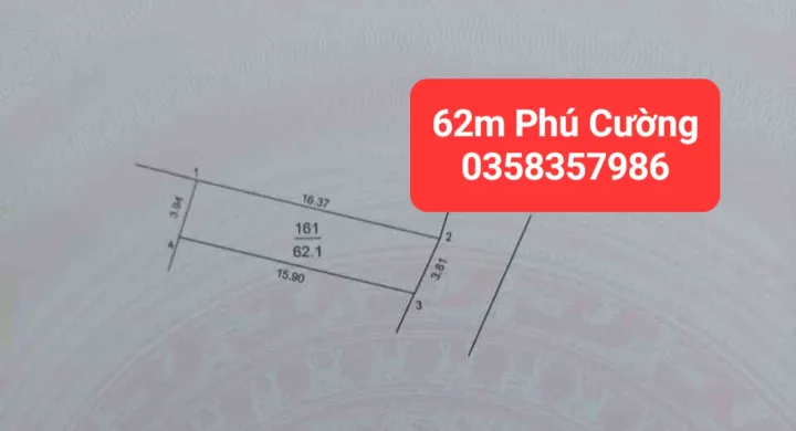 Bán nhà 62m² full thổ cư ngang 3.94m giá 3.6 tỷ tại Xã Nội Bài