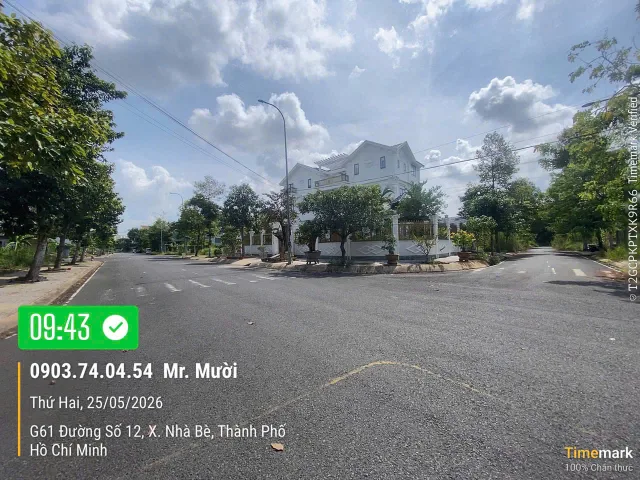 Siêu Phẩm 249m2 Góc 2 mặt tiền, Đường 12m KDC Cảng SG - Giá chỉ 48tr/m2