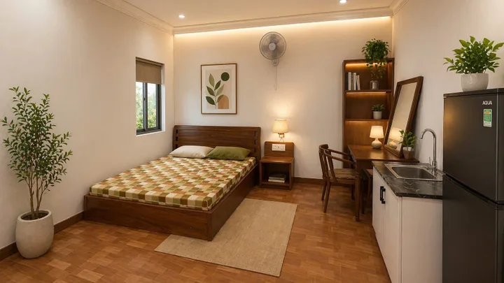 🔥 DVCC – CHO THUÊ CĂN HỘ DỊCH VỤ HOÀNG HOA THÁM – GẦN BIỂN – DT 25M² – GIÁ CHỈ 3 TRIỆU/THÁNG 🌊