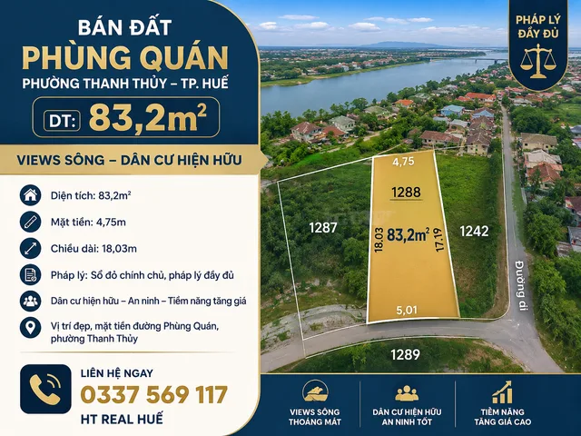 chỉ còn một lô duy nhất đất Phùng Quán không ngập lụt, siêu hot