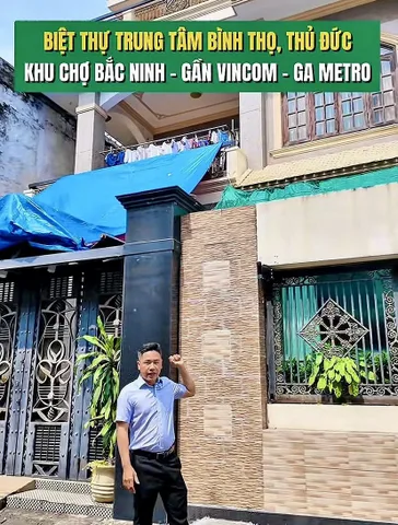 BÁN NHÀ BIỆT THỰ ĐƯỜNG 5, BÌNH THỌ, THỦ ĐỨC - 158M2 (8.85x19.5M) - 3 TẦNG NGANG 8.8M - GIÁ 19 TỶ