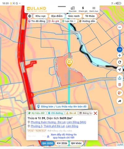 Bán đất 10000m² ngang 100m giá 100 tỷ tại Phường Xuân Hương - Đà Lạt