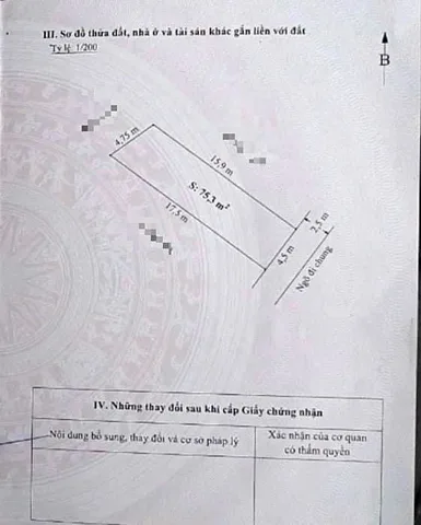 🏡 BÁN ĐẤT NGÕ 6 CỐNG MỸ – NAM SƠN – AN DƯƠNG 75,3m² giá chỉ 1,25 tỷ - LH 0398787284
