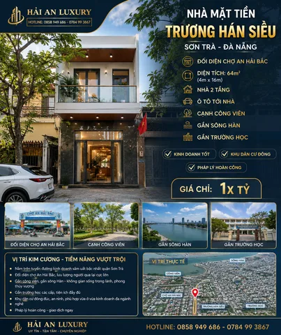 🌟 NHÀ MẶT TIỀN TRƯƠNG HÁN SIÊU – ĐỐI DIỆN CHỢ AN HẢI BẮC – TRUNG TÂM SƠN TRÀ