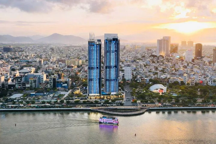 Căn góc tầng cao view trực diện cầu Rồng, sông Hàn tại Landmark Đà Nẵng