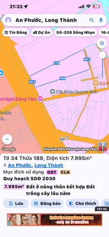 Bán đất 7995m² có sẵn 1500m² thổ cư ngang 35m giá 70 tỷ tại Xã An Phước