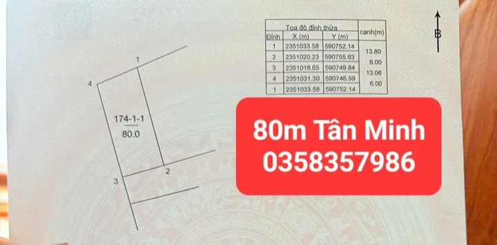 Bán đất 80m² full thổ cư ngang 6m giá 2 tỷ tại Xã Sóc Sơn