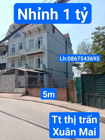 Chỉ hơn 1 tỷ đã sở hữu ngay 1 mảnh đất ở trung tâm thị trấn Xuân Mai