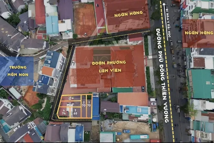 Bán 4 nền gần ngã 5 đại học giá tốt vừa mới ra sổ, khu vực đông đúc nhất tp Đà Lạt thuận tiện di chuyển tiện ích đáng sống