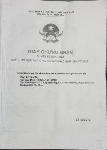 Bán Đất 797m² thổ cư 797m² giá 3.6 tỷ tại Xã Hiệp Hòa Tây Ninh