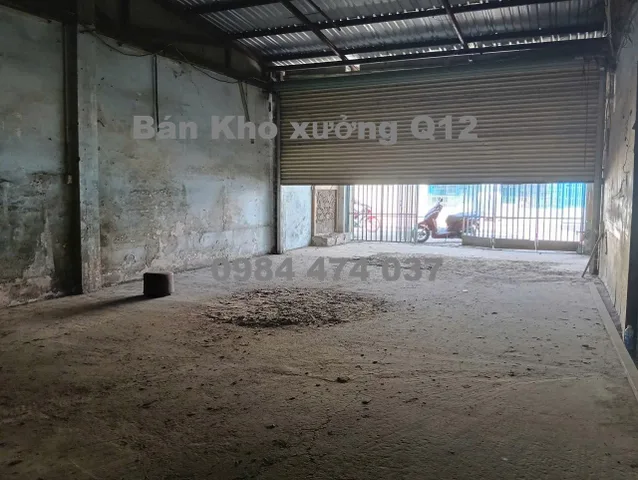 Bán kho xưởng Thạnh Xuân 52, Phường Thới An, Quận 12 DT 5.6x40 nở hậu 7.7m, tổng diện tích 281.7m2
