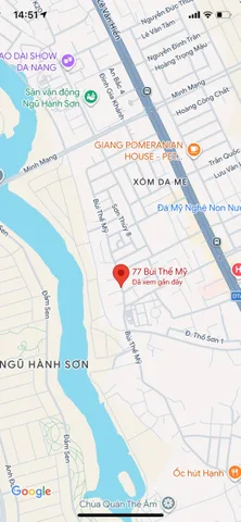 Bán đất đường Bùi Thế Mỹ, Phường Hòa Hải, Quận Ngũ Hành Sơn - 94.5M2 - 5.7 Tỷ TL