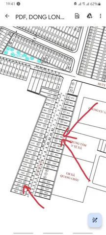 Chính chủ bán đất lô đất đấu giá Đồng Vân Quang Châu khu vực Đồng Nhỏ dt 104m mt 6,5m