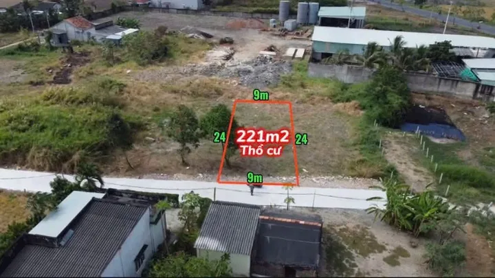 Bán Đất 221m² (9x24) thổ cư, Tân Lân, Cần Đước, Long An, giá đầu tư 1,25 tỷ
