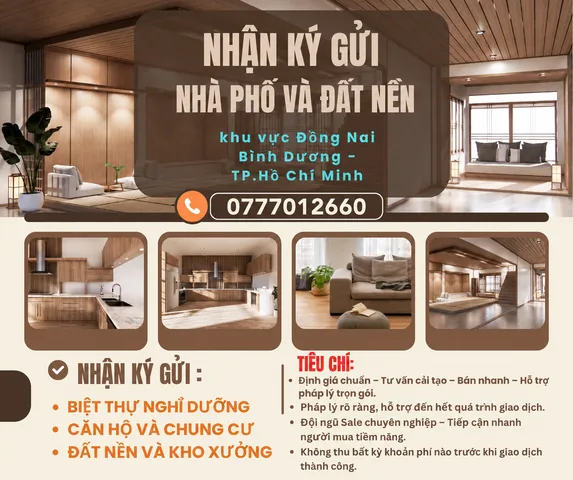 Bán ✅✅✅ CHUYÊN NHẬN KÝ GỬI VÀ MUA BÁN NHÀ & ĐẤT TP HCM, LONG AN, BÌNH DƯƠNG, BÌNH PHƯỚC, ĐỒNG NAI🔥🔥🔥

👉 CAM KẾT NHANH CHÓNG & HIỆU QUẢ - RA HÀNG TRONG VÒNG 7 NGÀY 🌟

📲 Liên hệ ngay 0777012660