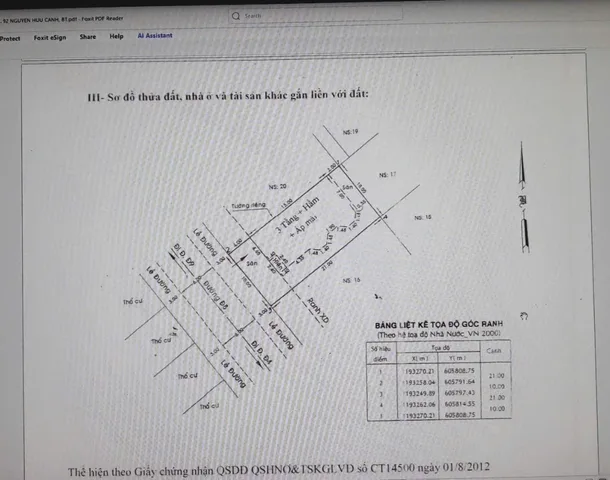 Bán Nhà riêng 210m² thổ cư 210m² giá 110 tỷ tại Phường Thạnh Mỹ Tây TP. Hồ Chí Minh