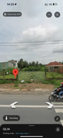 Bán 2 công đất mặt tiền QL1A gần Nghĩa Trang Liệt Sĩ tỉnh đối diện kho gạch Đổng Kim Long