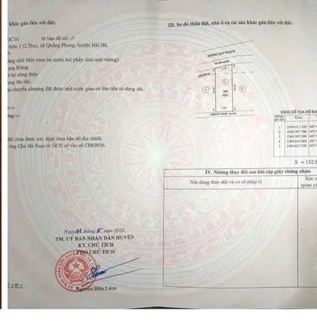 Bán Đất 1329m² thổ cư 1329m² giá 1.4 tỷ tại Xã Quảng Phong Huyện Hải Hà Quảng Ninh