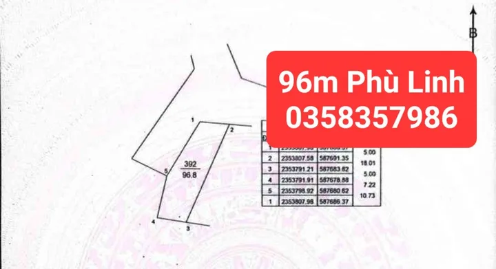 Bán Đất 96m² thổ cư 96m² giá 4.4 tỷ tại Xã Sóc Sơn Hà Nội