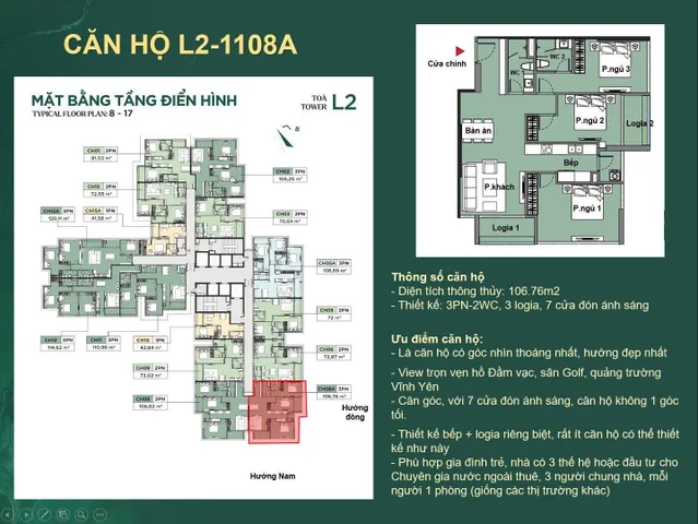 Căn 3PN Đẳng Cấp Nhất Luxora Vĩnh Yên – Ôm Trọn Hồ Đầm Vạc Từ Ban Công