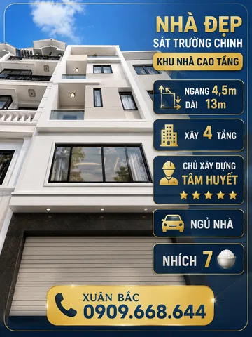 SÁT TRƯỜNG CHINH - KHU NHÀ CAO TANG 
NGANG 4,5 DÀI 13 VỚI 5PN
🚘 NGỦ NHÀ (BNSS)