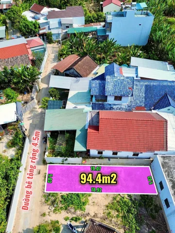 Bán Đất 94,4m2  thổ cư 82m² giá 1.75 tỷ tại Xã Vĩnh Phương Thành phố Nha Trang Khánh Hòa