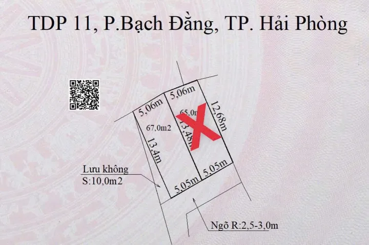 Bán Đất 67m² giá 680 ngàn tại Ngũ Lão Thuỷ Nguyên Hải Phòng.l/h:076.231.9990 em Thuý