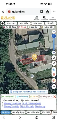 Bán Đất 1393m² thổ cư 1098m² giá 2.4 tỷ tại Phường Tân Khánh TP. Hồ Chí Minh