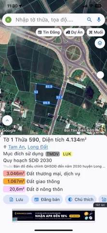 Bán Đất 4133m² thổ cư 1709m² giá 12.5 tỷ tại Xã Long Điền TP. Hồ Chí Minh