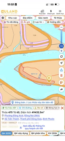 Bán Đất 400000m² giá 80 tỷ tại Phường Đồng Xoài Đồng Nai