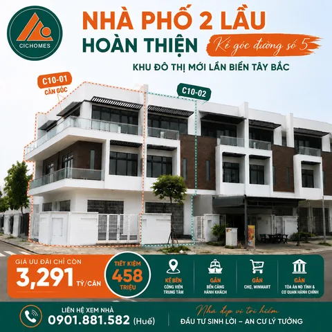 BÁN NHÀ 1 TRỆT 2 LẦU ĐƯỜNG SỐ 5 KĐT TÂY BẮC, GIẢM SÂU 500tr CHỈ CÒN NHỈNH 3 TỶ