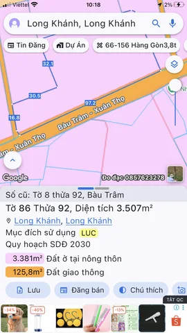 Bán Đất 6400m² thổ cư 1m² giá 13 tỷ tại Đường Bàu Trâm Xã Bàu Trâm Thành phố Long Khánh Đồng Nai
