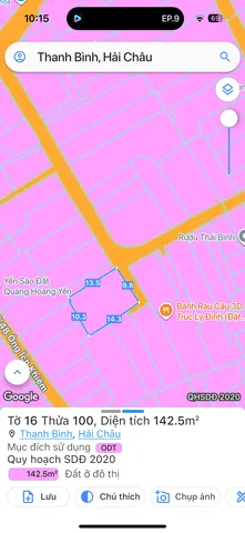 Bán Đất 142,5m² tại Phường Thanh Bình Quận Hải Châu Đà Nẵng