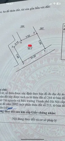 Bán Đất 93m² thổ cư 93m² giá 2 tỷ tại Xã Khai Thái Huyện Phú Xuyên Hà Nội