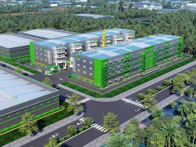 Cho thuê Kho, nhà xưởng 6000m² giá 828 triệu/ tháng tại Đường Lh-15 (Đường Xã Long Hậu Huyện Cần Giuộc Long An